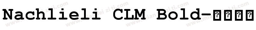 Nachlieli CLM Bold字体转换